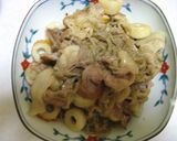 豚こま切れと糸コンニャクの中華ドレ炒め作り方5写真