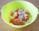 塩レモン入り☆トマトとツナの冷製パスタ作り方3写真