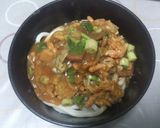 フライパン一個で簡単！カレーうどん作り方4写真