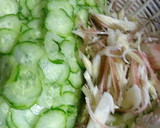 簡単一品♡胡瓜と茗荷の胡麻和え♡作り方1写真