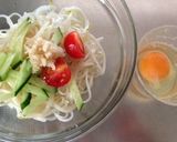 マイルド〜！卵かけ冷やし麺作り方1写真
