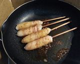 肉巻きおにぎり～ 食べやすいスティック型作り方4写真