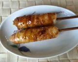肉巻きおにぎり～ 食べやすいスティック型作り方5写真