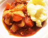 鶏肉のトマト煮込みチーズマッシュポテト作り方11写真