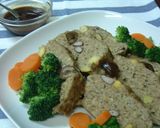 ♪お豆と栗入り♪秋のミートローフ作り方6写真