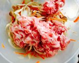 息子も大満足☆混ぜて焼くだけガッツリ丼作り方4写真