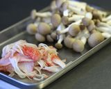 しめじとカニカマのうにマヨ焼き。作り方3写真