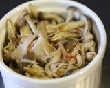しめじとカニカマのうにマヨ焼き。作り方6写真