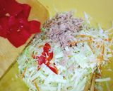 お好み焼きの粉でもちもちラップサラダ♪作り方1写真