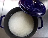 ストウブシャローでアナゴ飯作り方1写真