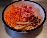 ごぼうと豚肉の味ごはん作り方2写真