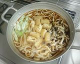 温泉卵煮込みうどん作り方3写真
