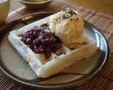 おやつに☆バニラアイス小豆作り方4写真