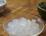 抹茶アイスと白玉フルーツのあんみつ作り方1写真