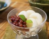 抹茶アイスと白玉フルーツのあんみつ作り方2写真
