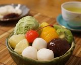 抹茶アイスと白玉フルーツのあんみつ作り方3写真
