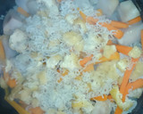 秋✨里芋とチリメンの炊き込みご飯☆作り方4写真