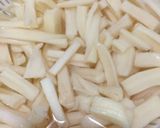 縦切りシャキシャキ！レンコンのきんぴら作り方4写真