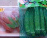 簡単おくらめんたい作り方1写真