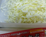 魚肉ソーセージとキャベツの焼きそば作り方2写真