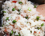 枝豆と塩トマトのおにぎり。混ぜご飯でも。作り方3写真