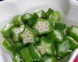 おくら 副菜 白だし&柚子胡椒風味作り方7写真