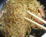 魚肉ソーセージとキャベツの焼きそば作り方10写真