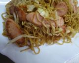 魚肉ソーセージとキャベツの焼きそば作り方11写真