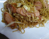 魚肉ソーセージとキャベツの焼きそば作り方11写真