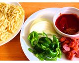 懐かしいおいしい給食ナポリタン作り方1写真