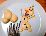 今年のお月見団子は【オラフ】で♪作り方5写真