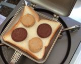 ホットサンド☆カントリーマアム☆作り方1写真