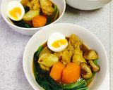 手羽元と野菜沢山のスープカレー 作り方25写真
