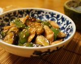 柔らかい☆鶏むね肉と茄子のコチュ炒め作り方8写真