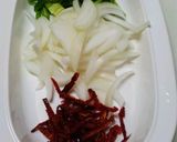 胡椒ピーマンとドライトマトのパスタ作り方1写真