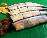 圧力鍋使用 骨まで食べられる秋刀魚の梅煮作り方1写真