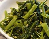 空芯菜の塩レモン炒め作り方4写真