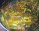 東京小松菜の江戸前カレーつけ麺蕎麦作り方3写真