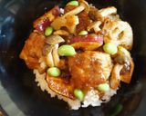 深煎り胡麻香る、唐揚げ丼作り方10写真