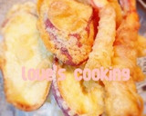 簡単3ステップ！イモとエビの天丼作り方8写真