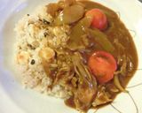 福井発✫BIG焼き鳥カレー作り方18写真