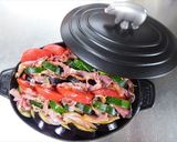 ストウブで夏野菜と生ハムパスタソース作り方1写真