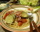 ストウブで夏野菜と生ハムパスタソース作り方4写真