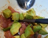 鯵とアボカドのユッケ作り方4写真