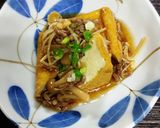 皆大好き！簡単 厚揚げのきのこあんかけ作り方3写真