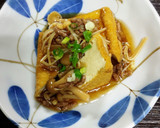皆大好き！簡単 厚揚げのきのこあんかけ作り方3写真