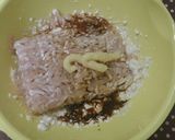 簡単✩鶏ひき肉で磯辺揚げ作り方3写真