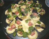 夏野菜とランチョンミートのたこ焼き作り方4写真