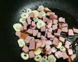 空芯菜（エンサイ）とベーコンの炒め物作り方4写真