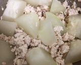 優し〜い味♡①冬瓜と鶏挽肉の煮物作り方3写真